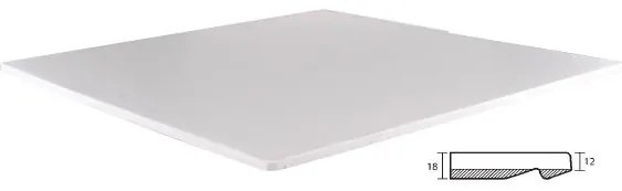 ISO TOP Sliq Plus Επιφάνεια Απόχρωση Pearl White  80x80cm/18mm Ε108,08PLS