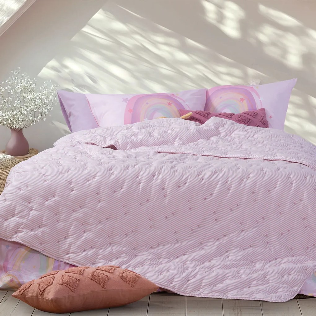 Κουβερλί Μονό (180x240) Nef-Nef Homeware Special Lilac