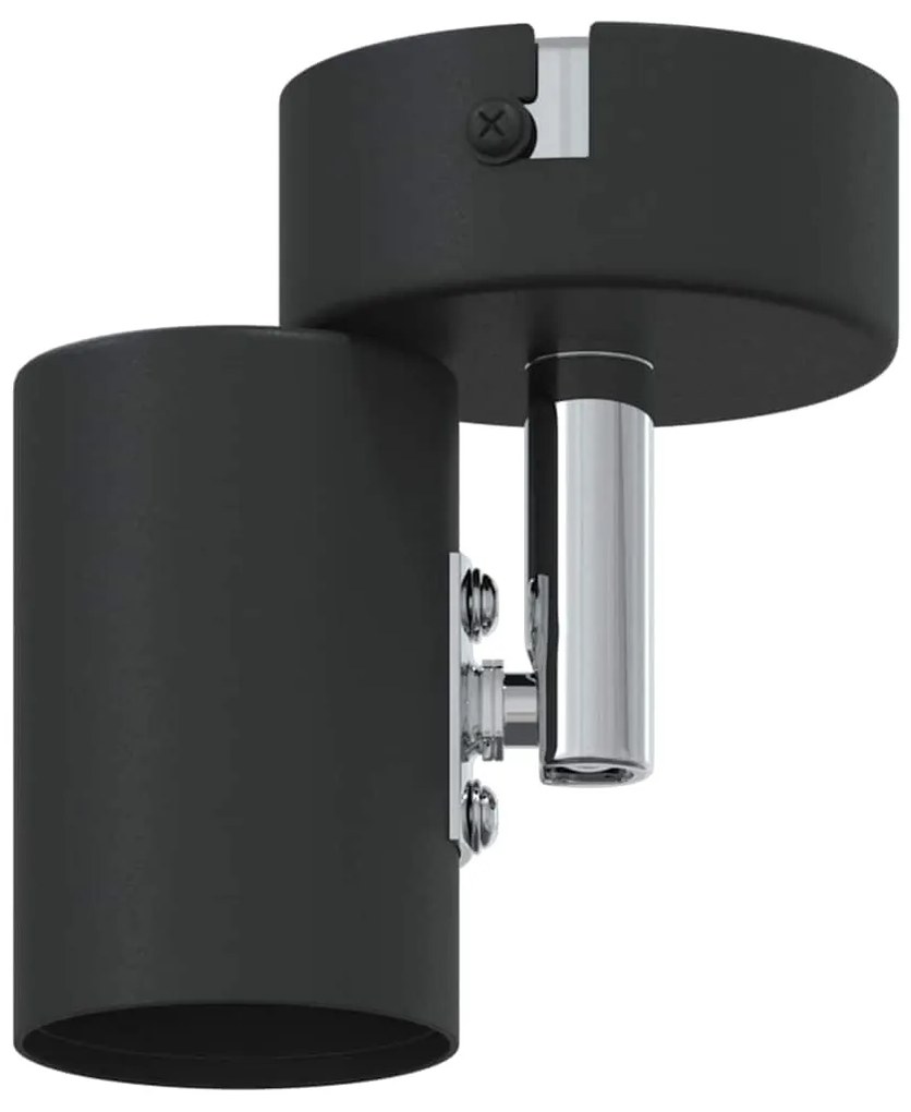 vidaXL Σποτ οροφής με προβολείς Μαύρο 6,5 x 6 x 11,5 εκ Μέταλλο