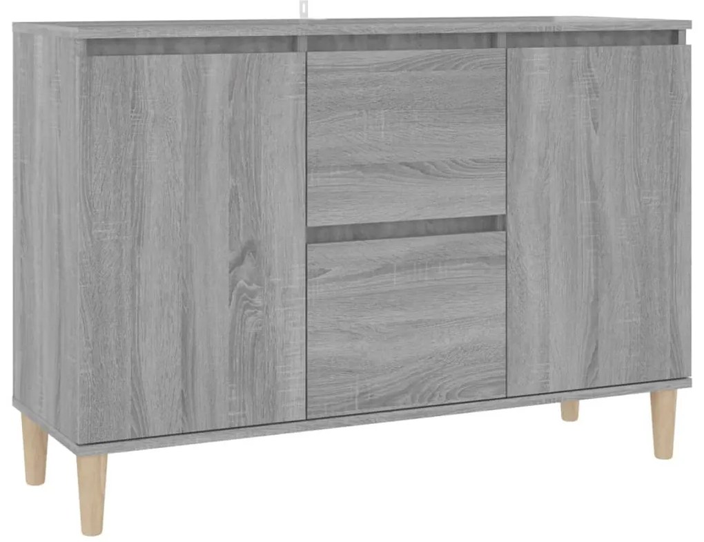 vidaXL Μπουφές Γκρι Sonoma 101 x 35 x 70 εκ. από Επεξεργασμένο Ξύλο