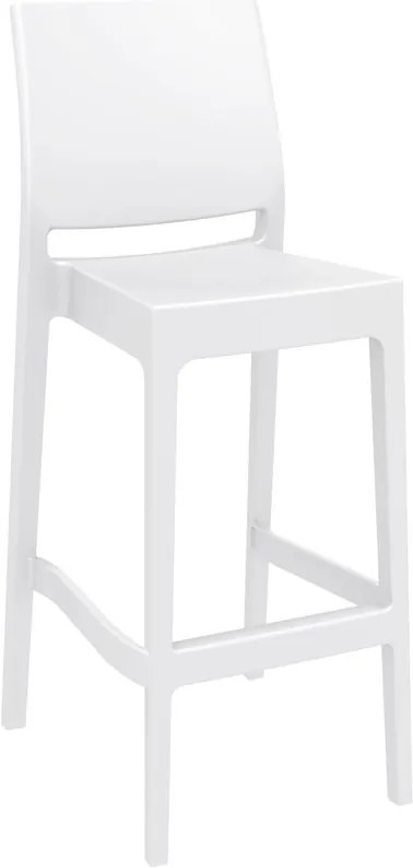 Σκαμπό Μπαρ Maya 75 White