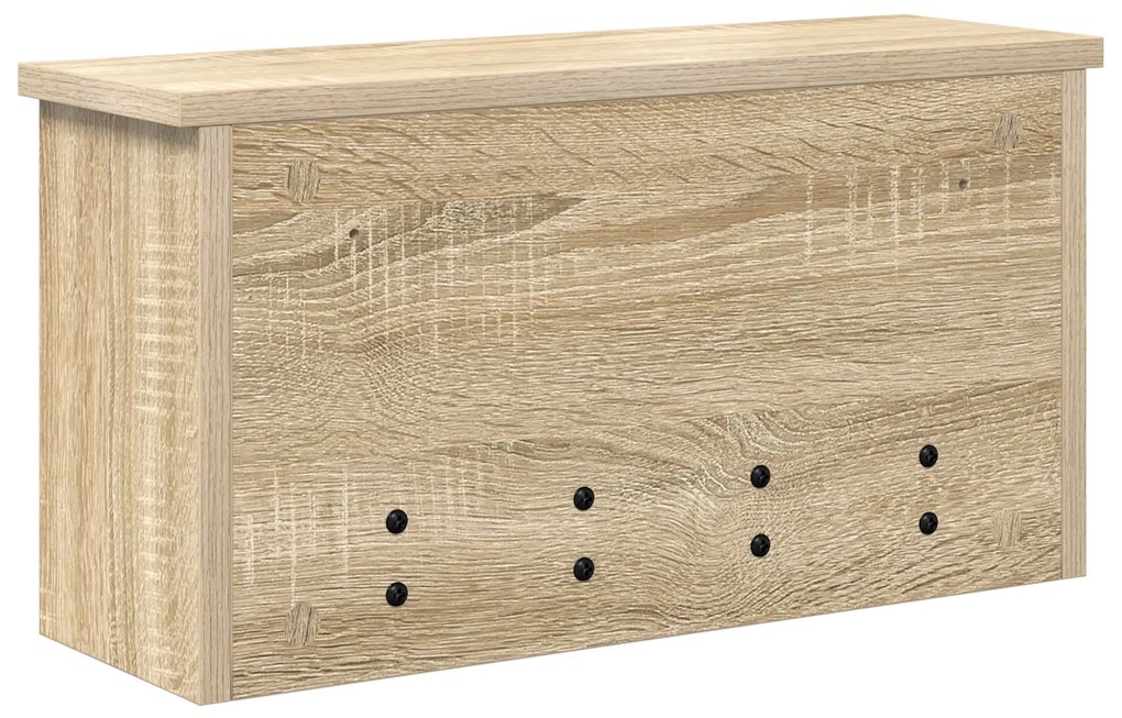 vidaXL Τοίχου Κρεμάστρα Sonoma Δρυς 50 x 16 x 26 εκ Επεξεργασμένο ξύλο