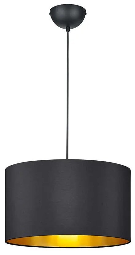 Φωτιστικό Οροφής Hostel 308200179 Ø40x150cm Gold Trio Lighting Metal, Fabric