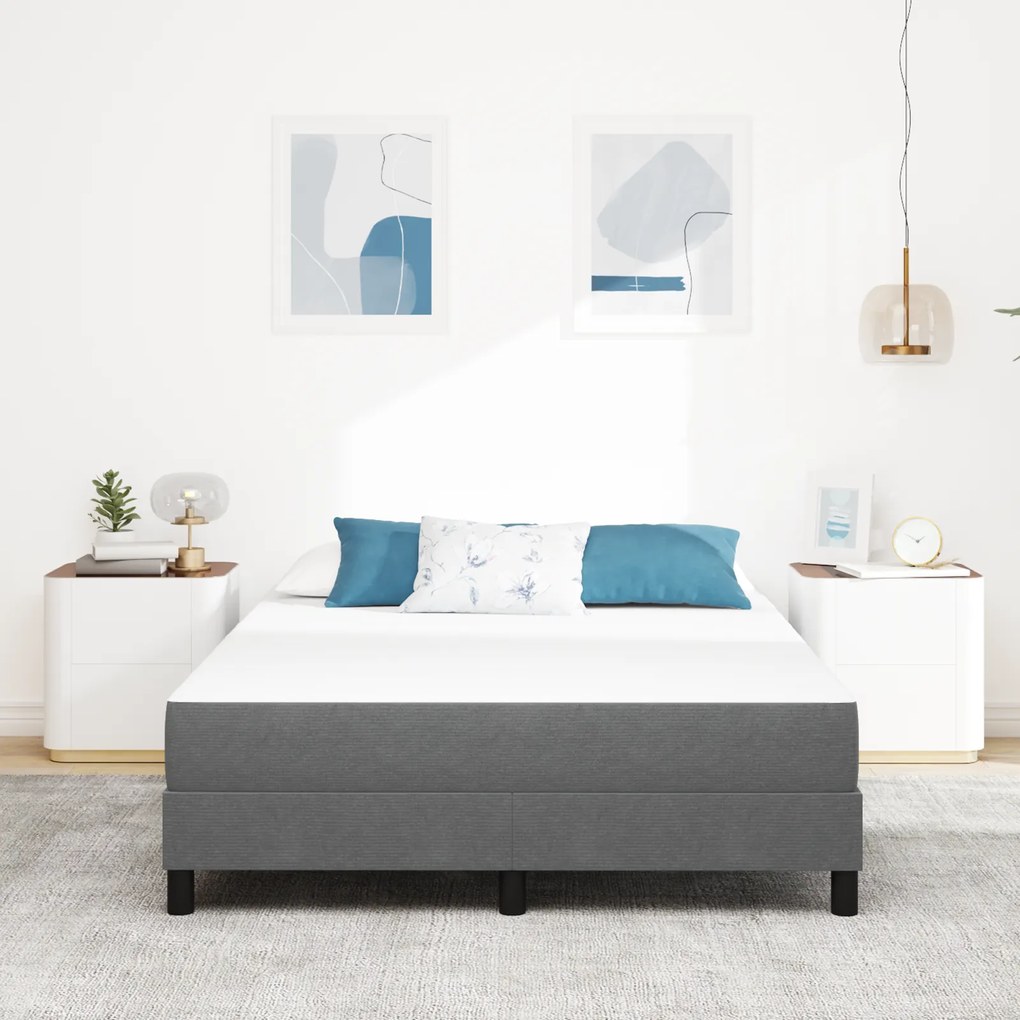 vidaXL Στρώμα Pocket με ελατήρια Light Grey Medium 160x200x20 εκ.