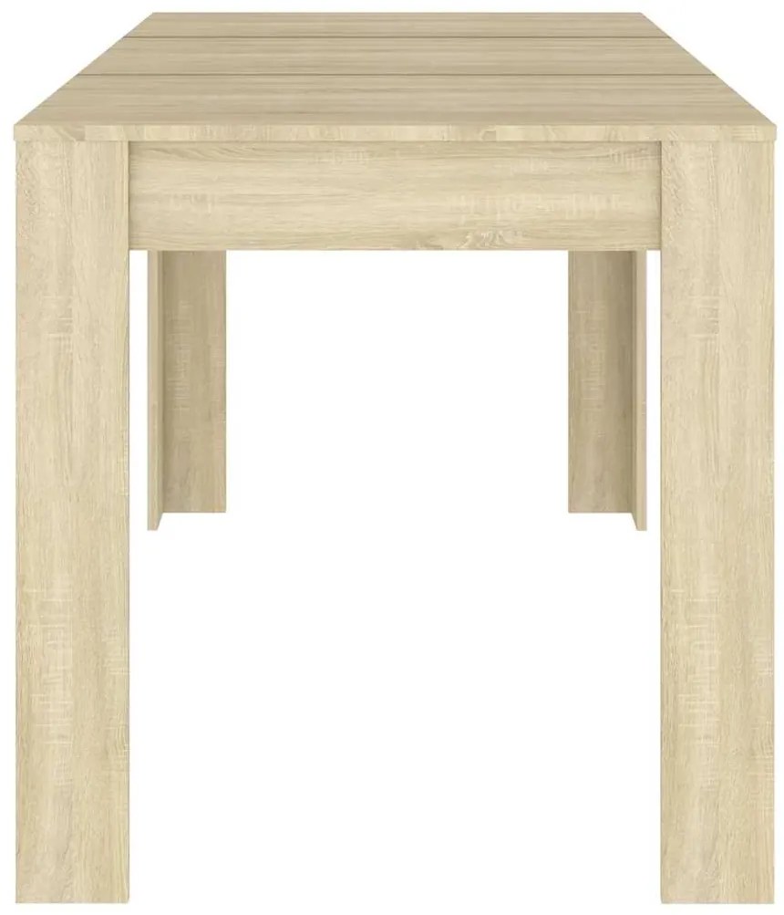 vidaXL Τραπεζαρία Sonoma Δρυς 140 x 74,5 x 76 εκ. Επεξεργασμένο Ξύλο