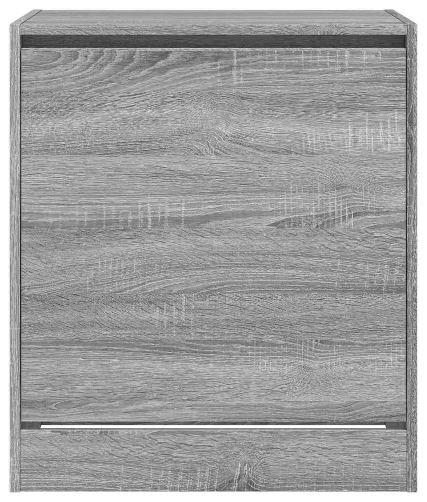 Παπουτσοθήκη Γκρι Sonoma 60x42x69 εκ. από Επεξεργ. Ξύλο - Γκρι