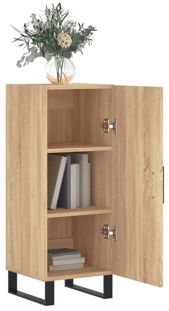 vidaXL Ντουλάπι Sonoma Δρυς 34,5x34x90 εκ. από Επεξεργασμένο Ξύλο