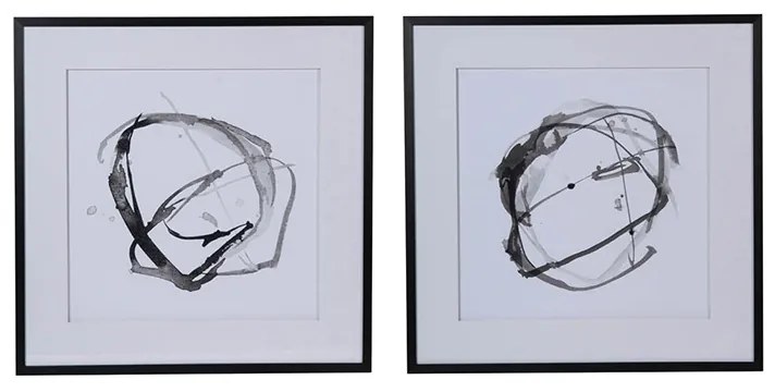 Artekko Kraer Πίνακας Σετ/2 (80x3x80)cm Artekko 44876