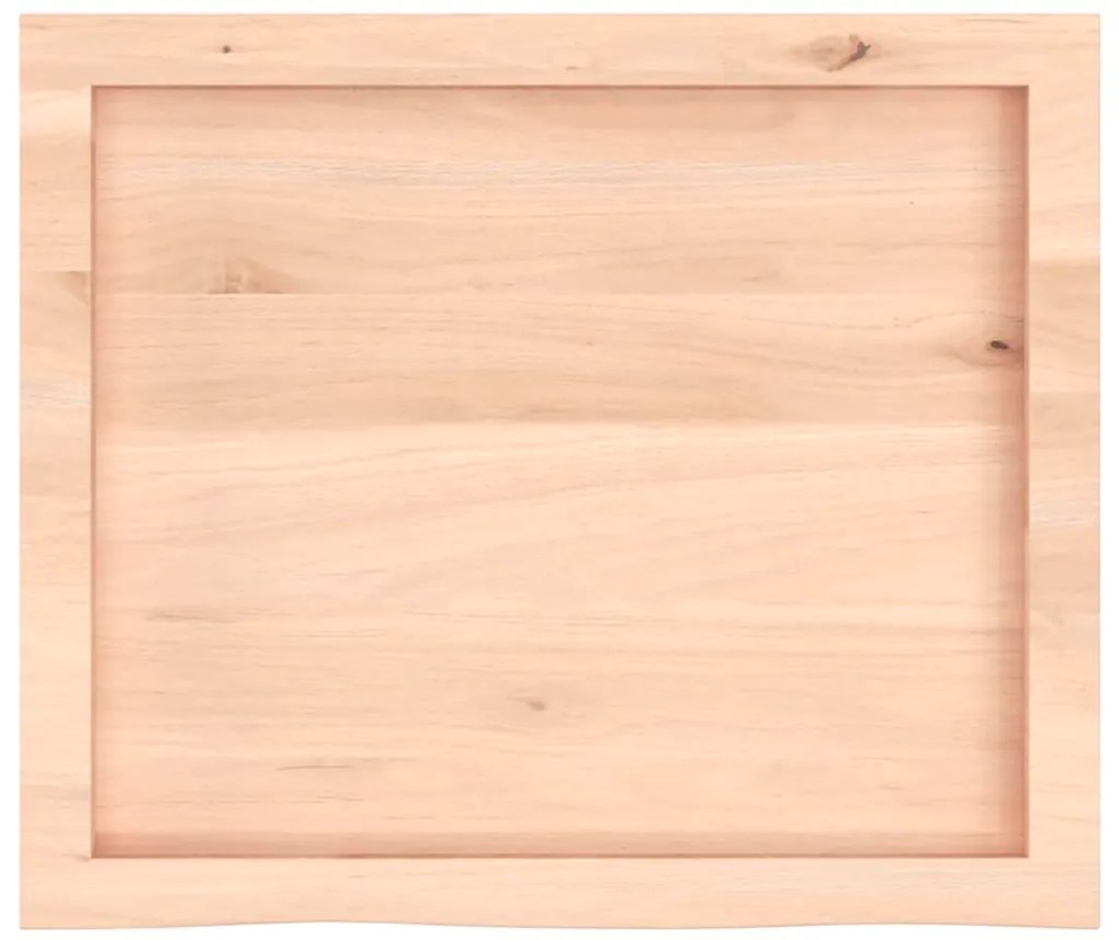 vidaXL Επιφάνεια Τραπεζιού 60x50x(2-4) εκ Ακατέργαστο Μασίφ Ξύλο Δρυός