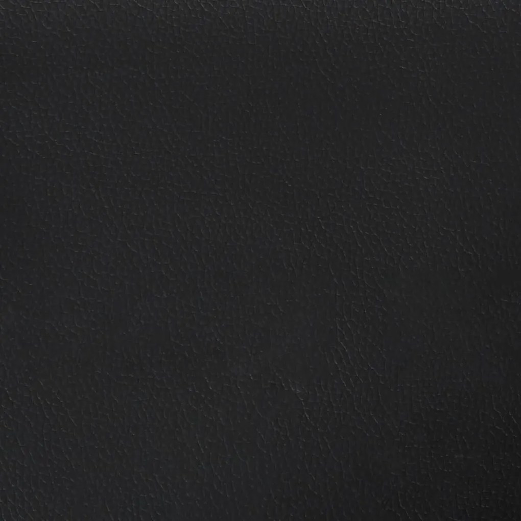 Κεφαλάρι με Πτερύγια Μαύρο 163x23x118/128 εκ. Συνθ. Δέρμα - Μαύρο