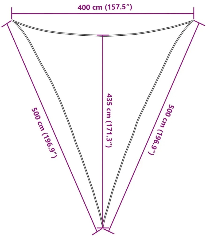 Πανί Σκίασης Μαύρο 4 x 5 x 5 μ. από HDPE 160 γρ./μ² - Μαύρο