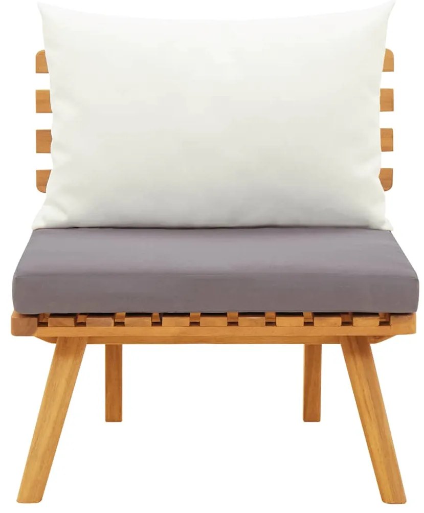 vidaXL Καρέκλα Κήπου από Μασίφ Ξύλο Ακακίας με Μαξιλάρια