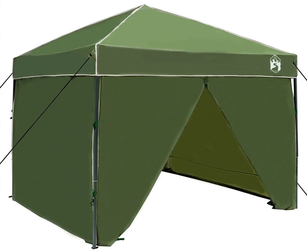 vidaXL Σκηνή Σκίασης Πράσινο 250 x 250 x 227 / 236 / 245 εκ. Ύφασμα Oxford