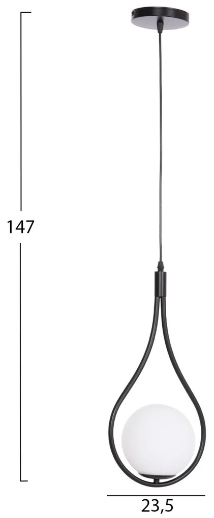 ΦΩΤΙΣΤΙΚΟ ΟΡΟΦΗΣ DROPLET HM7503.11 ΜΕΤΑΛΛΟ ΣΕ ΜΑΥΡΟ-ΛΕΥΚΟΣ ΓΛΟΜΠΟΣ 23,5x12x147Υεκ. - 0538182 - HM7503.11