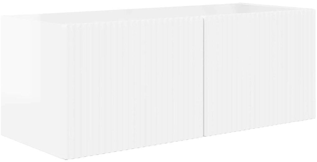 vidaXL Ντουλάπι TV 4 pcs Υψηλής γυαλάδας λευκό