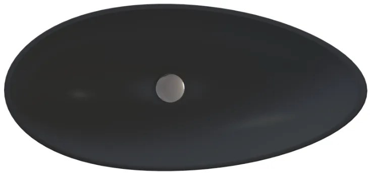 Sanitec Bliss 284 Νιπτήρας Συνθετικός Επικαθήμενος 66x35,5x14cm Anthracit