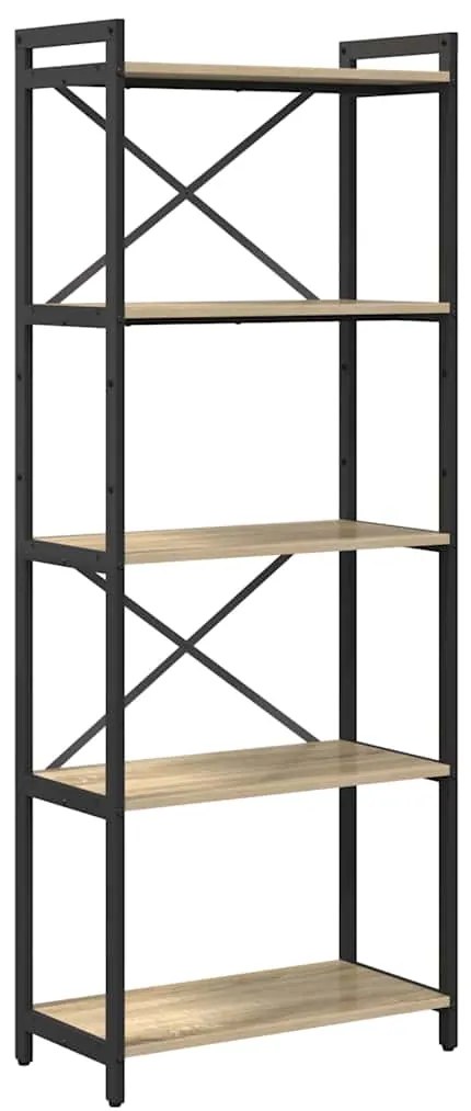 vidaXL Βιβλιοθήκη Sonoma Δρυς 60 x 30 x 153 εκ Επεξεργασμένο ξύλο