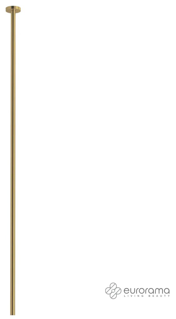 Eurorama FLUSH Ρουξούνι νιπτήρος οροφής 130εκ Light Gold Brushed