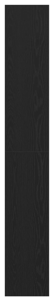 vidaXL Βιβλιοθήκη Μαύρης Δρυός 40x30x198 εκ, Κατασκευασμένη από Επεξεργασμένο Ξύλο