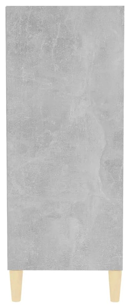vidaXL Ραφιέρα Γκρι Σκυροδέματος 57 x 35 x 90 εκ. από Επεξ. Ξύλο