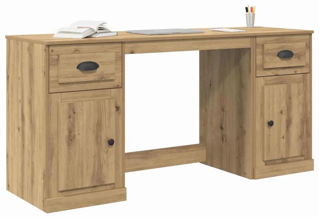vidaXL Γραφείο με Ντουλάπι με συρτάρι Artisan Oak 154,5 x 50 x 75 εκ