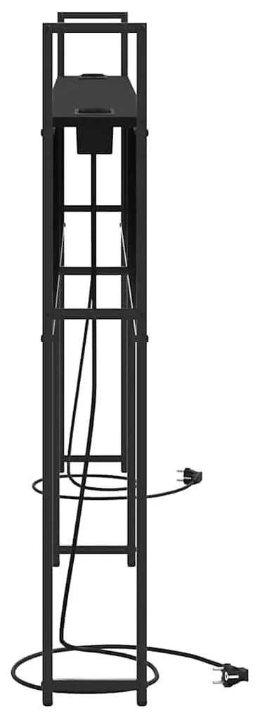 vidaXL Κεφαλάρι Αποθήκης Μαύρη δρυς 180 cm Επεξεργασμένο ξύλο