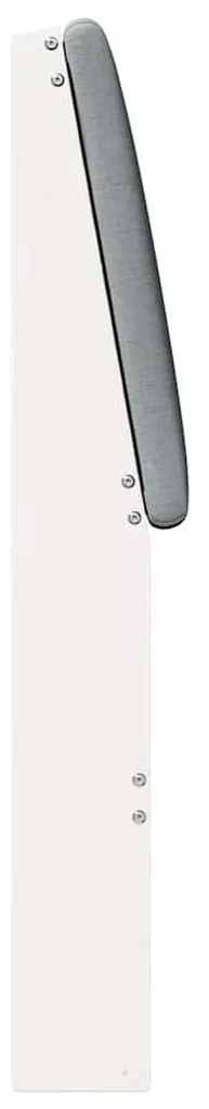 vidaXL Ταπετσαρισμένο κεφαλάρι Ανοιχτό γκρι 80 cm Στερεά ξυλεία πεύκου