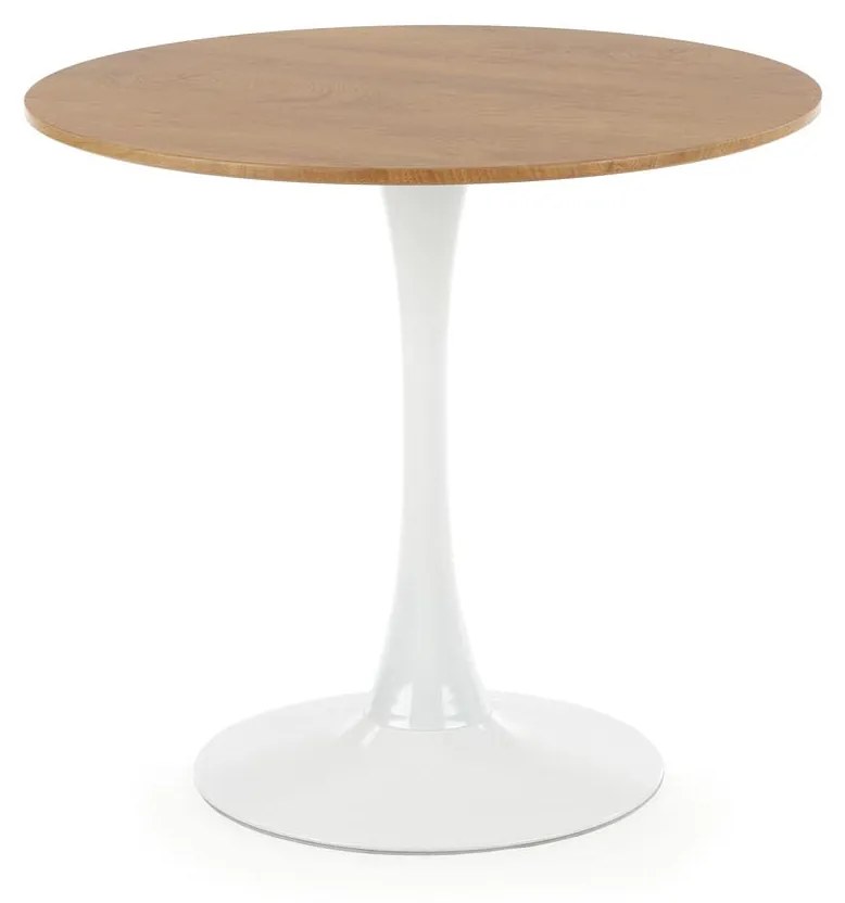 STING table, color: top - golden oak, legs - white DIOMMI V-CH-STING-ST