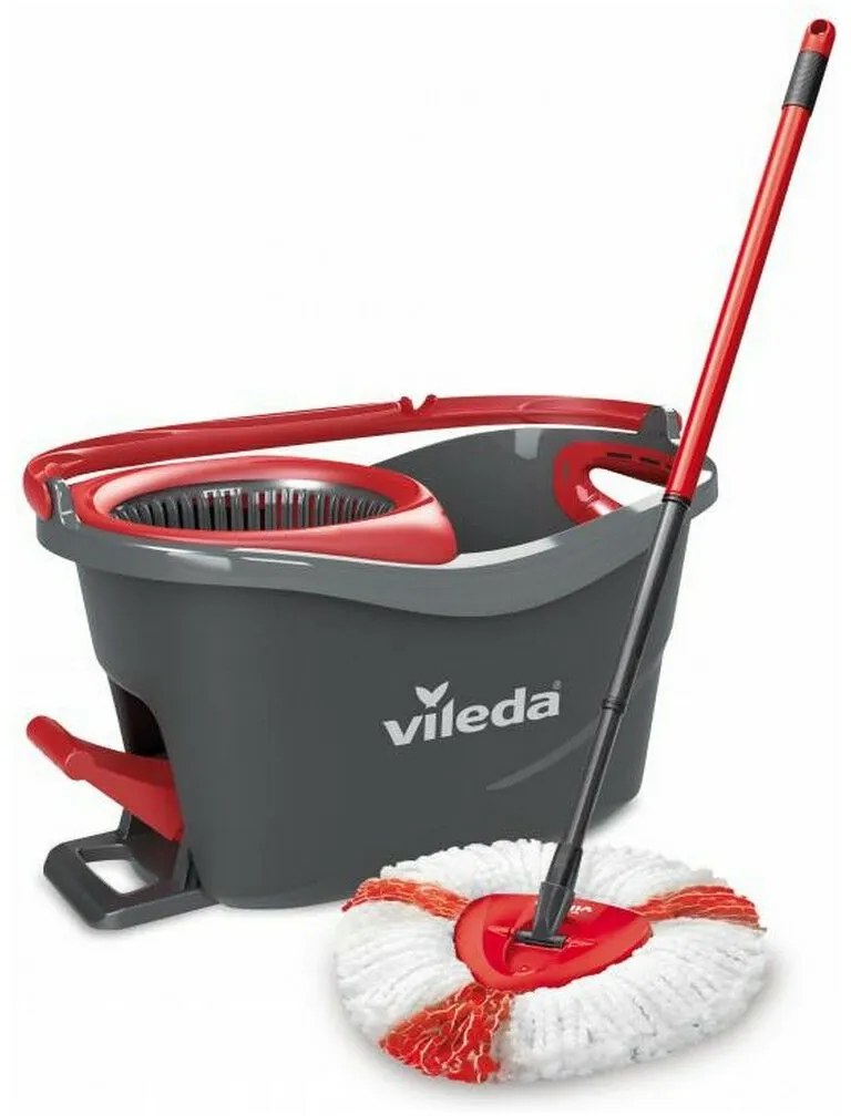 Mop with Bucket Vileda Turbo Easywriting &amp; Clean πολυπροπυλένιο