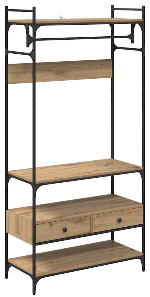 vidaXL Ντουλάπι artisan δρυς 89 x 39 x 184.5 εκ. Επεξεργασμένο ξύλο