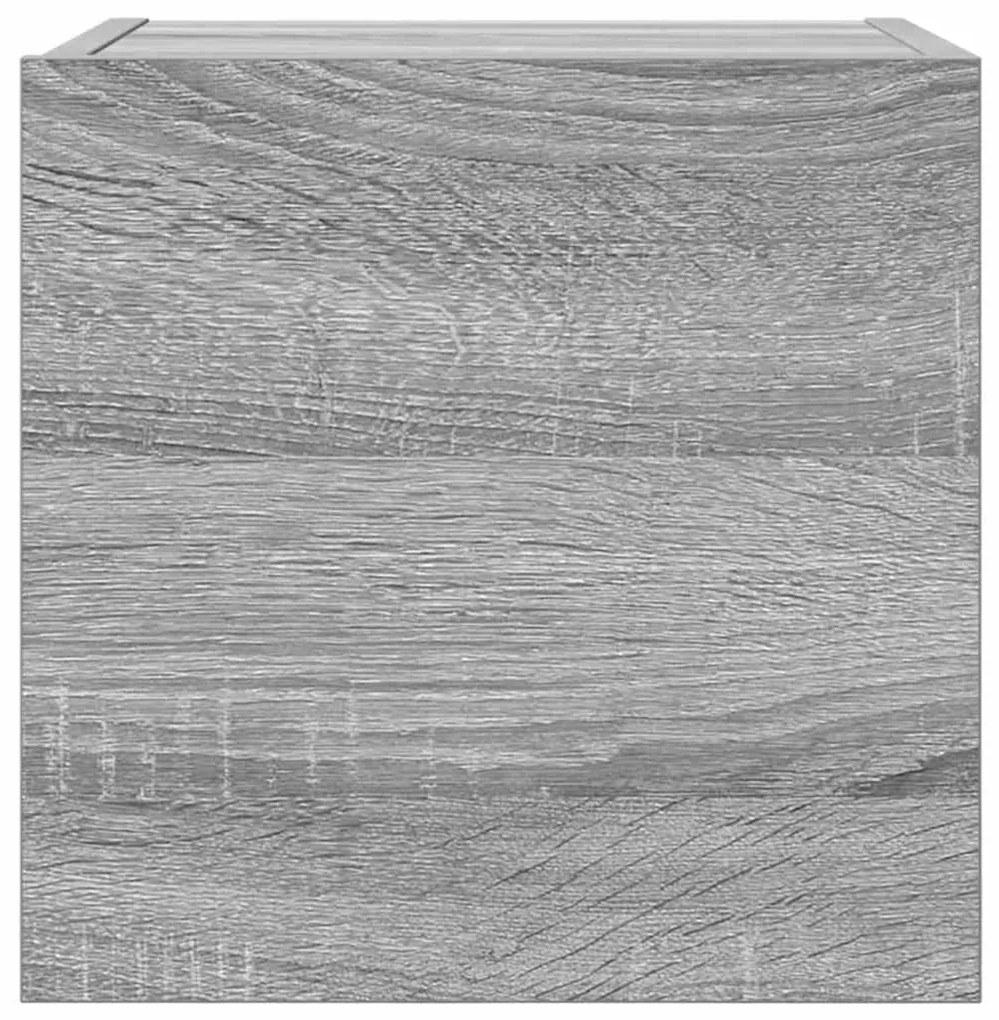 vidaXL Έπιπλα Τηλεόρασης Επιτοίχια 2 τεμ. Γκρι Sonoma 30,5x30x30 εκ.