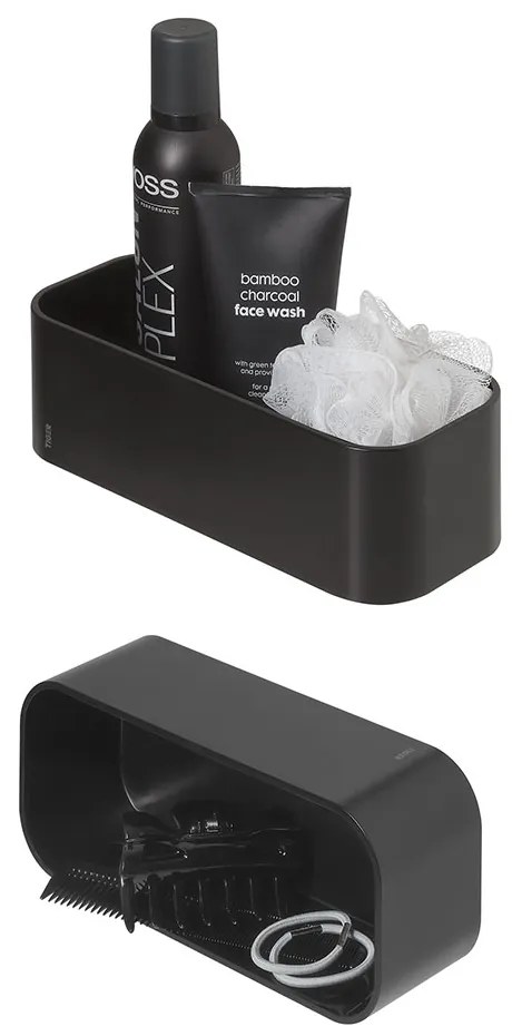 Tiger 2-Store Επιτοίχιο Ράφι 25 cm Black 1500010746