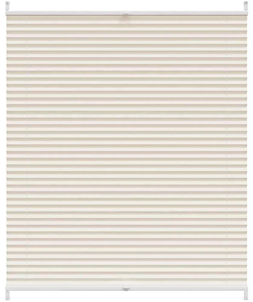 vidaXL Σύστημα Σκίασης Πλισέ Κρεμ 100 x 125 εκ.
