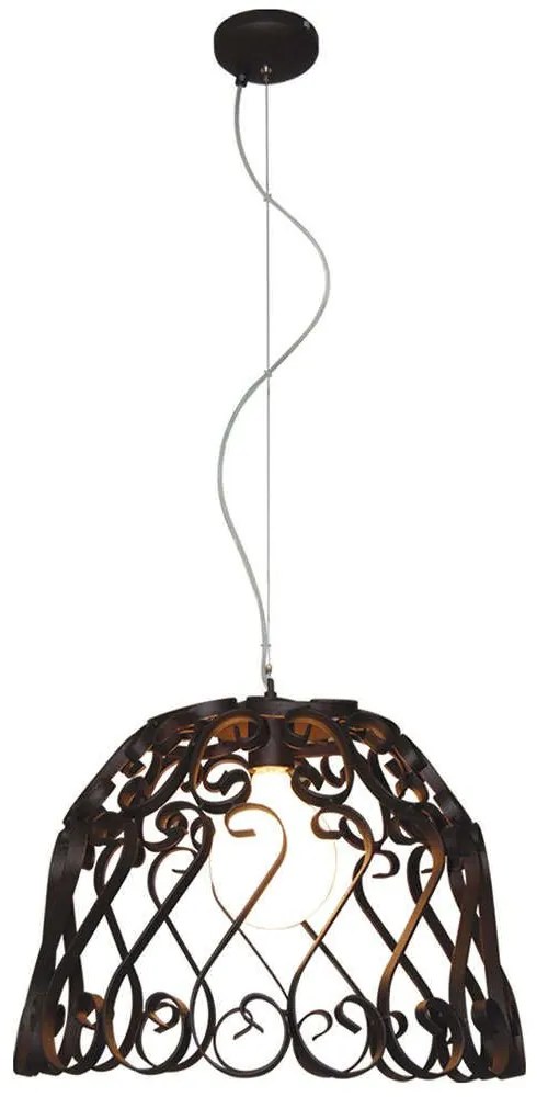 Φωτιστικό Οροφής Lewis HL-3586-1APXL 77-4005 50x50x100cm 1xE27 60W Bronze Homelighting