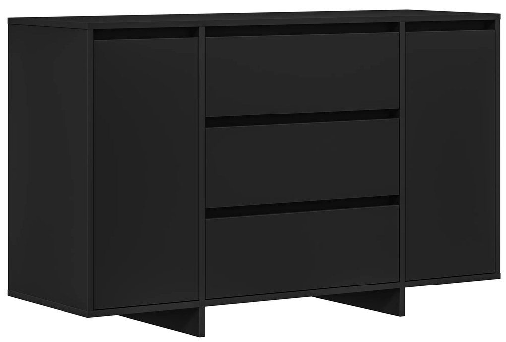 vidaXL Μπουφές Μαύρος 120x41x75 εκ. Επεξεργασμένο ξύλο
