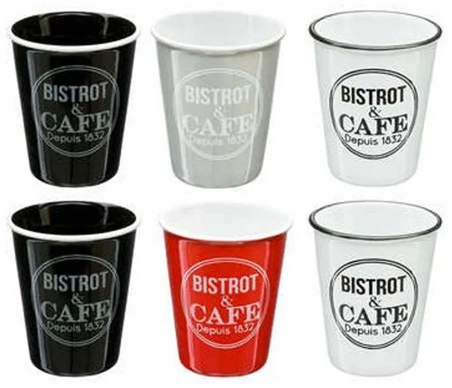 Κούπες Espresso Bistrot (Σετ 6Τμχ) 07.140528 Κεραμικές Multi Ceramic