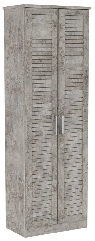 Intrahome Παπουτσοθήκη-ντουλάπα ELENA Intrahome 21 ζευγών σε antique ανθρακί 60x37x183εκ | SKU: INTRAPA-234111200