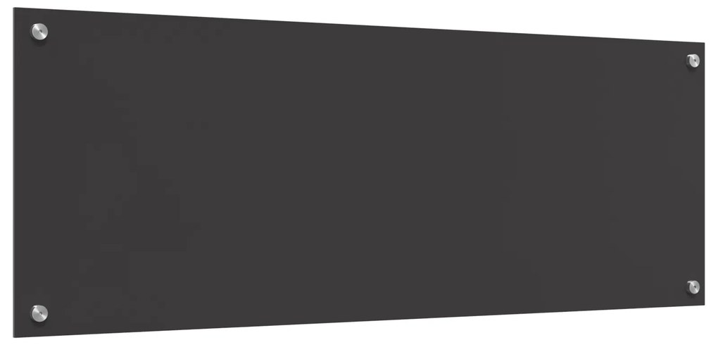 vidaXL Πλακάκι Κουζίνας Σκούρο Γκρι 110x40x0,6 εκ από Γυαλί Ανθεκτικό στη Θερμότητα