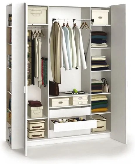 Ντουλάπα 4 You τετράφυλλη-Λευκό-180 x 57 x 240 εκ.