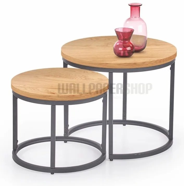 Ora Σετ Τραπεζάκια Σαλονιού Μελί 53x53x45