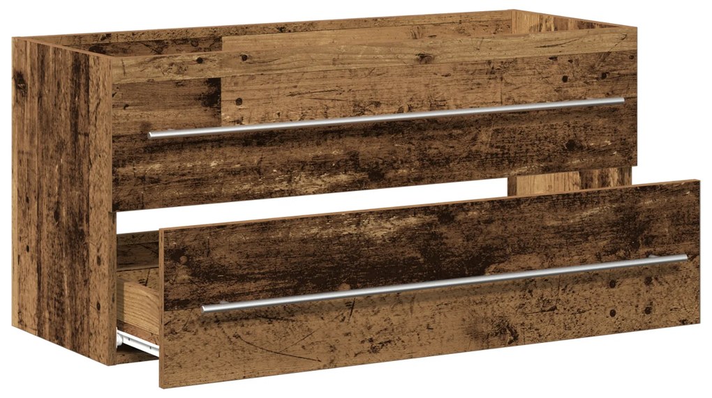 vidaXL Ντουλάπι μπανιέρας Παλιό Ξύλο 100x38,5x48 εκ. Κατασκευασμένο από Ξύλο