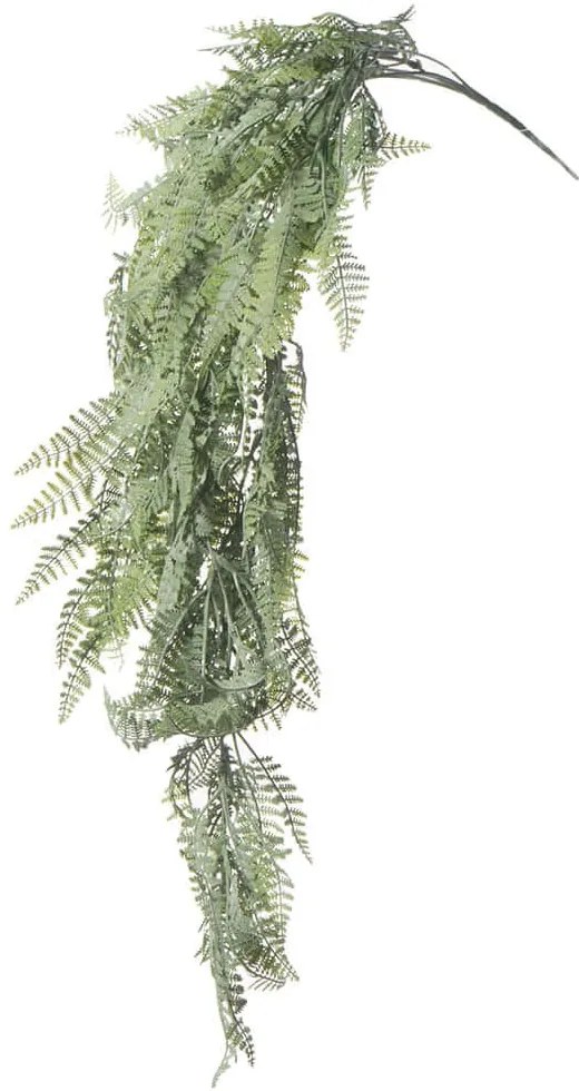 Τεχνητή Κρεμαστή Φτέρη 0771-7 15x2x80cm Green Supergreens Πολυαιθυλένιο