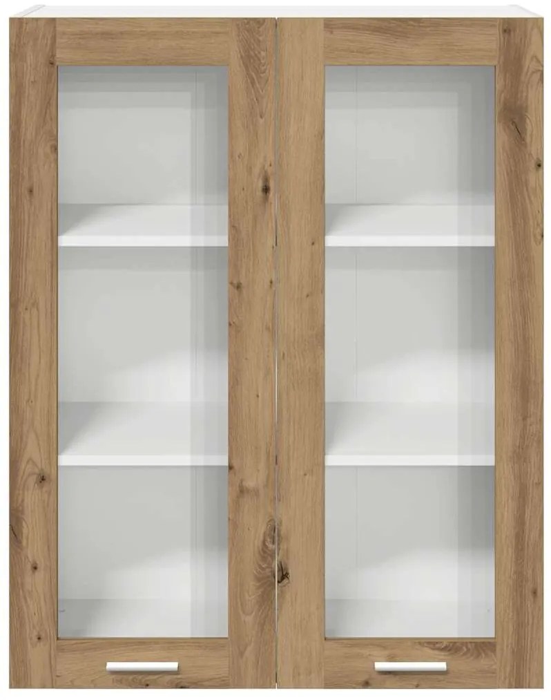 vidaXL Κρεμαστό ντουλάπι με αποθήκευση Artisan Oak 80 x 31 x 100 εκ.