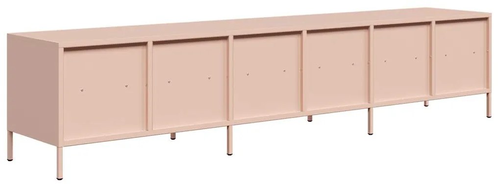 ντουλάπι τηλεόρασης  Ροζ 202x39x43,5 cm Ατσάλι ψυχρής έλασης 3307150