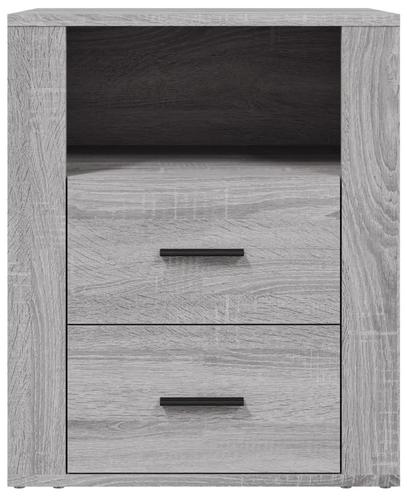vidaXL Κομοδίνο Γκρι Sonoma 50x36x60 εκ. από Επεξεργασμένο Ξύλο