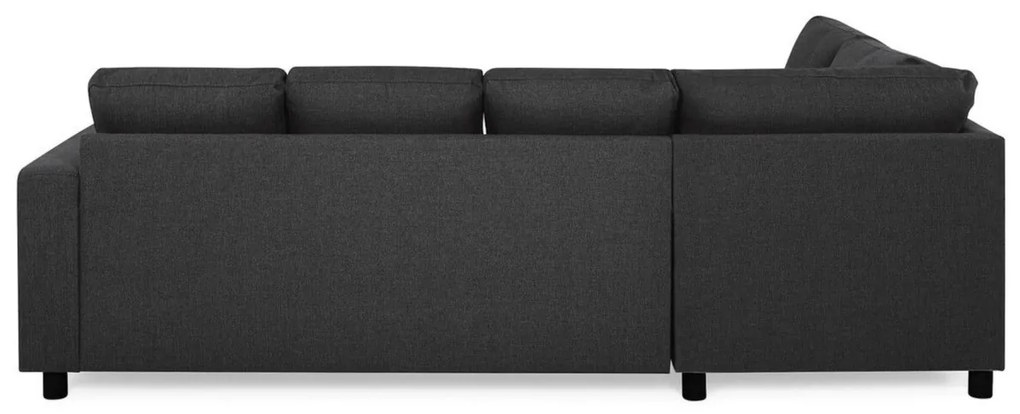Γωνιακός Καναπές Scandinavian Choice C153, Ανθρακί, Μαύρο, 254x194x82cm, Πόδια: Πλαστική ύλη | Epipla1.gr