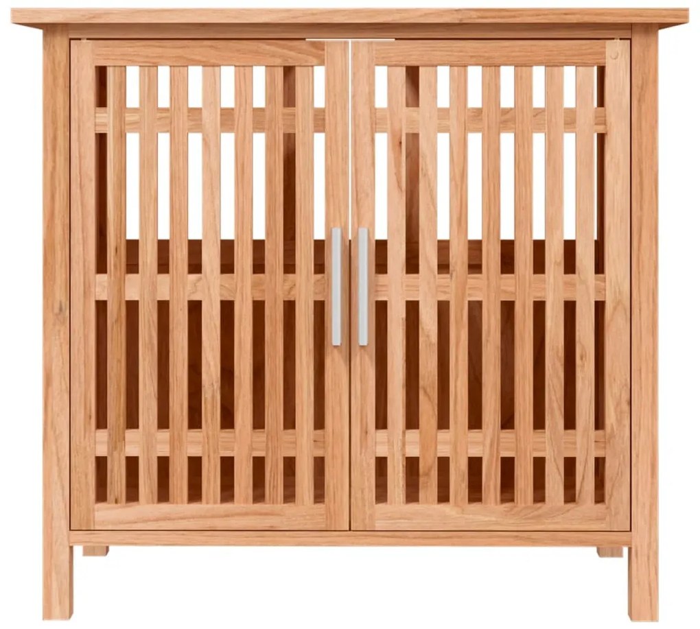 vidaXL Έπιπλο Νιπτήρα Μπάνιου 66x29x61,5 εκ. από Μασίφ Ξύλο Καρυδιάς