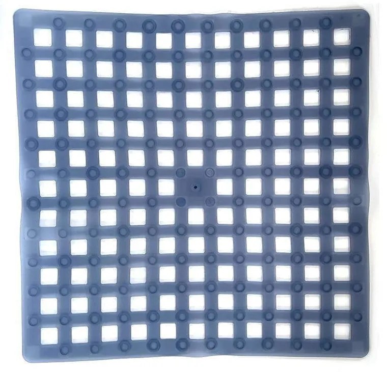 Πατάκι Αντιολισθητικό Square 00093.003 54x55cm Blue 54X55 PVC
