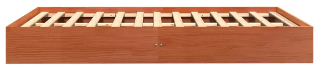 Σκελετός Κρεβ. Χωρίς Στρώμα Καφέ Κεριού 120x190 εκ Μασίφ Πεύκο 844824