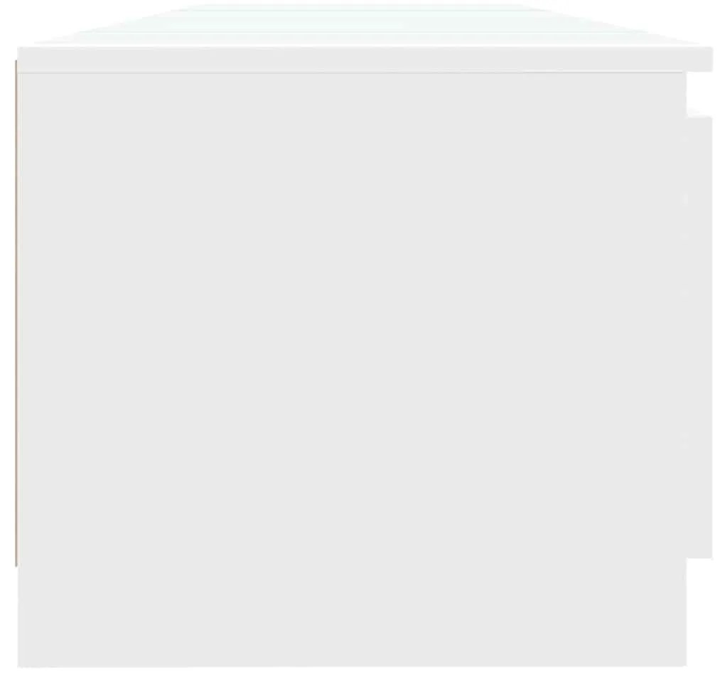 vidaXL Έπιπλο Τηλεόρασης με LED Λευκό 140x40x35,5 εκ.